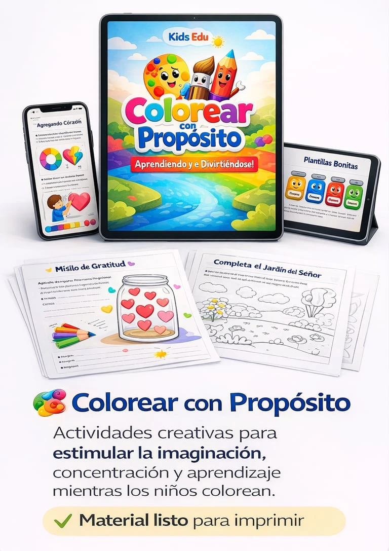 Muestra de actividades para colorear