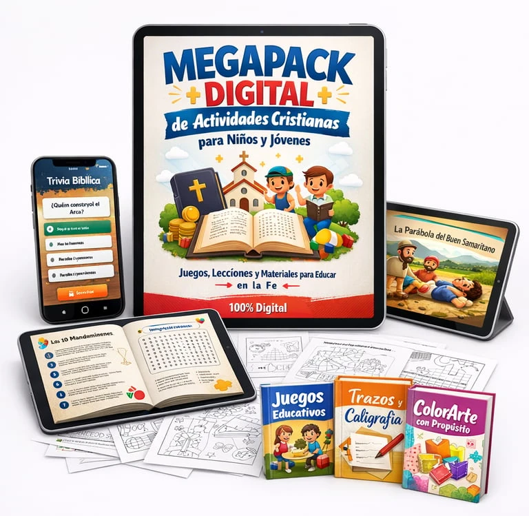 Megapack Digital de Actividades Cristianas para niños y jóvenes